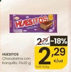 Huesitos - Chocolatina Con Barquillo
