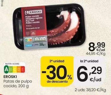 Eroski - Patas De Pulpo Cocido