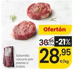 Solomillo Vacuno Por Piezas O Trozos