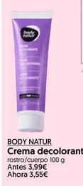 Body Natur - Crema Decolorante