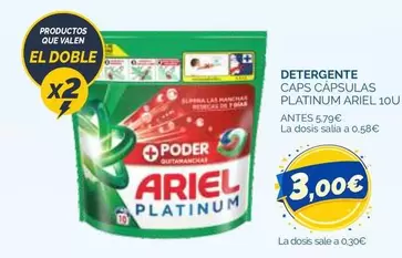 Ariel - Detergente Caps Capsulas Platinum