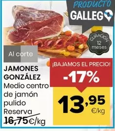 Jamones González - Medio Centro De Jamon Pulido Reserva