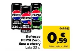 pepsi - Refresco Zero, Lima O Cherry