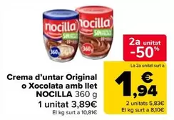 Nocilla - Crema d'untar original o xocolata amb llet