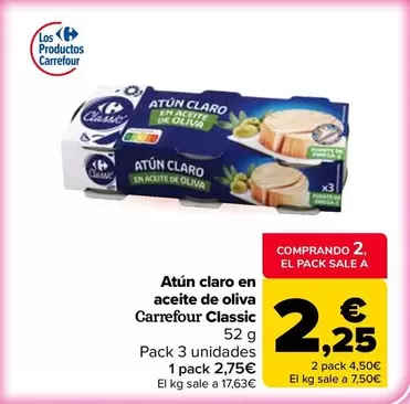 carrefour - Atun Claro En Aceite De Oliva Classic