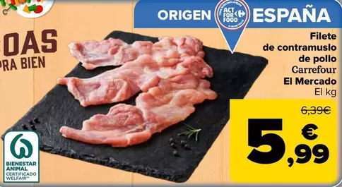 carrefour - Filete De Contramuslo De Pollo El Mercado