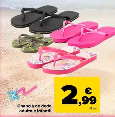 Chancla De Dedo Adulto E Infantil