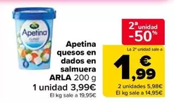 Arla - Apetina Quesos En Dados En Salmuera