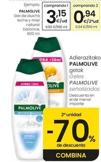 Palmolive - Gel De Ducha Leche Y Miel Natural Balance