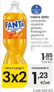 Fanta - Zero Refresco De Naranja Con Gas Sin Azucar