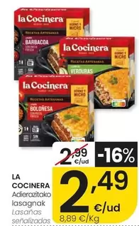La Cocinera - Lasañas