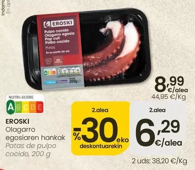 Eroski - Patas De Pulpo Cocido
