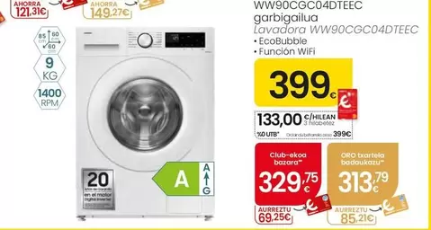 Samsung - Lavadora WW90CGC04DTEEC 