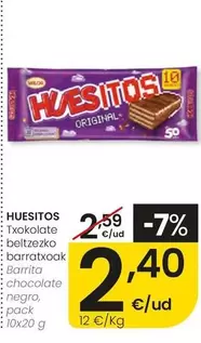 Huesitos - Barrita Chocolate Negro