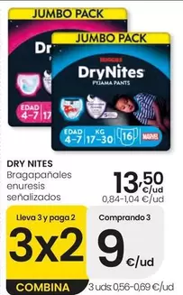 DryNites - Bragapanales Enuresis Senalizados