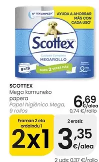 Scottex - Papel Higienico Mega