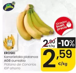 Eroski - Plátano De Canarias IGP Ahorro