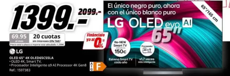 LG - Qled 4k Qled65c36la