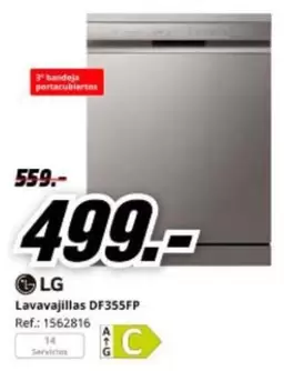 LG - Lavavajillas Df355fp
