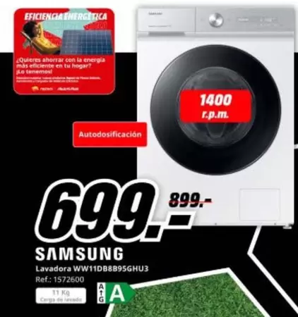 Samsung - Lavadora Ww11db8895gku3