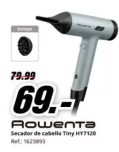 Rowenta - Secador De Cabello Tiny Hy7120