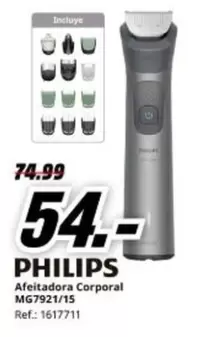 Philips - Afeitadora Corporal MG79221/15