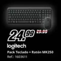 Logitech - Pack Teclado + Raton Mk250