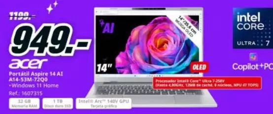 Acer - Portátil Aspére 14 Ati