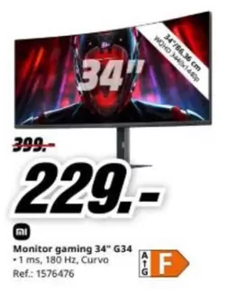 Xiaomi - Monitor Gaming 34" G34