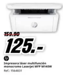 HP - Impresora Láser Multifunción Monocromo Laserjet M140W