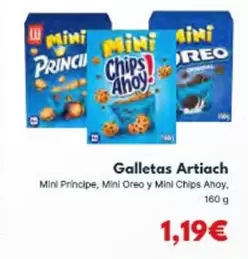 Artiach - Galletas Mini Princípe, Mini Oreo Y Mini Chips Ahoy