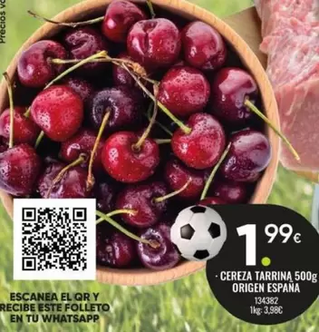 Cereza Tarrina Origen España