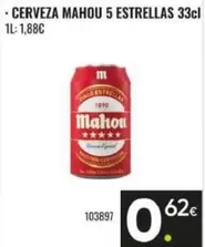 Mahou - Cerveza 5 Estrellas