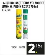 Surtido Insecticida Voladores Limón O Jardín Rosas