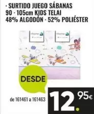Surtido Juego Sábanas Kids Telai 48% Algodon 52% Poliéster
