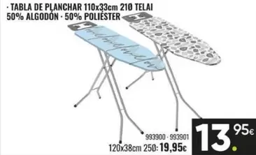 Tabla De Planchar Telai 50% Algodón 50% Poliéster