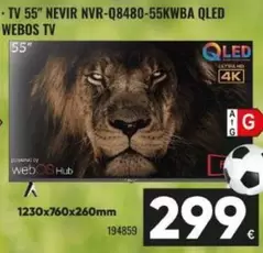 Nevir - TV 55" NVR-Q8480-55KWBA QLED Webos