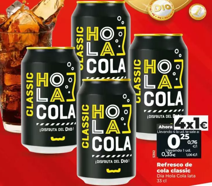 Dia Hola Cola - Refresco De Cola Classic 