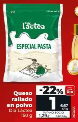 Dia Lactea - Queso Rallado En Polvo 