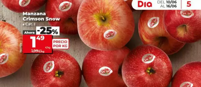 Manzana Crimson Snow