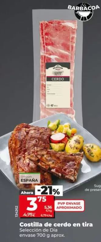 Seleccion De Dia - Costilla De Cerdo En Tira