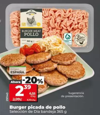 Seleccion De Dia - Burger Picada De Pollo