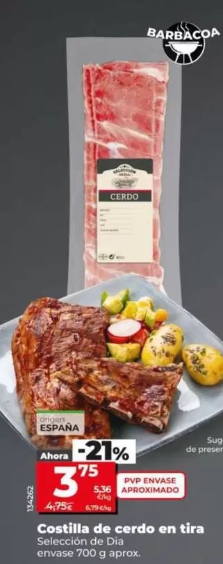 Seleccion De Dia - Costilla De Cerdo En Tira