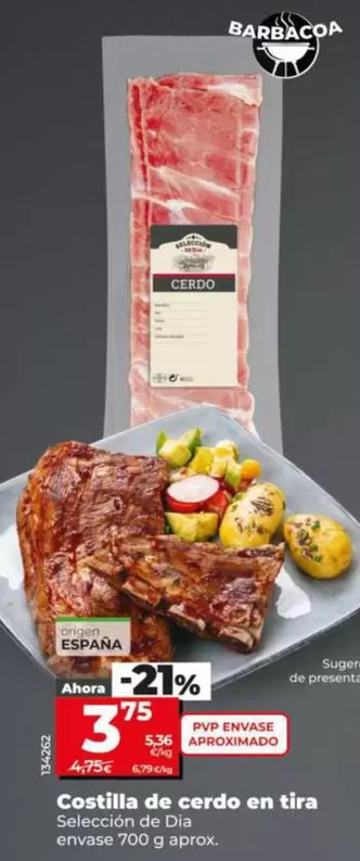 Seleccion De Dia - Costilla De Cerdo En Tira