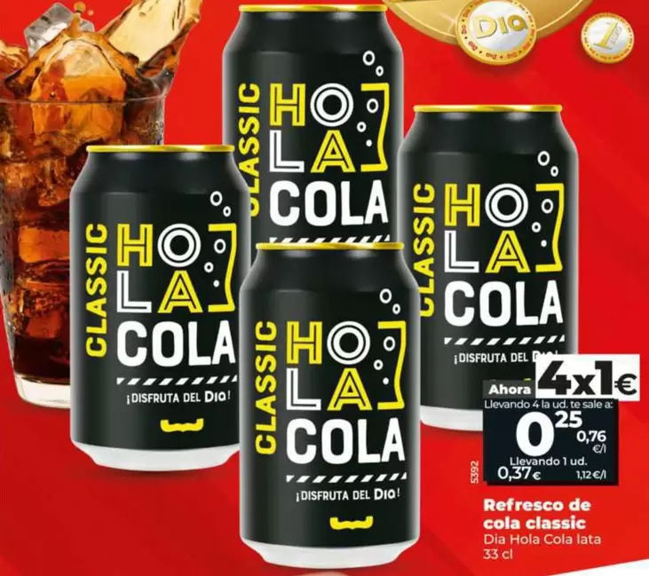 Dia Hola Cola - Refresco De Cola Classic 
