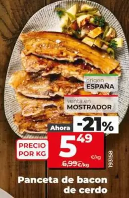 Panceta De Bacon De Cerdo