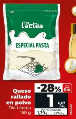 Dia Lactea - Queso Rallado En Polvo 