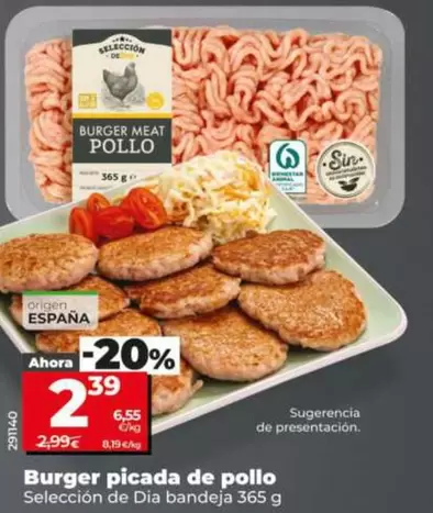Seleccion De Dia - Burger Picada De Pollo