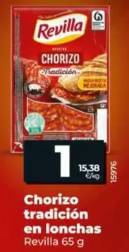 Revilla - Chorizo Tradicion En Lonchas 