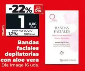 Dia Imaqe - Bandas Faciales Depilatorias Con Aloe Vera